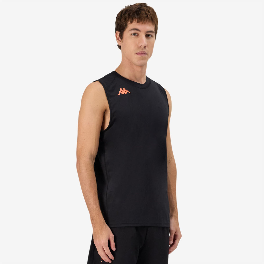 Black Men's Stretch Jersey Training Tank Top main