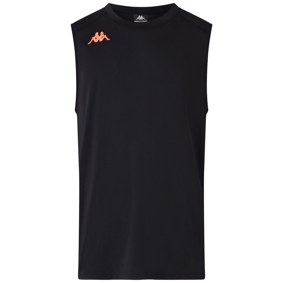 Black Men's Stretch Jersey Training Tank Top 01