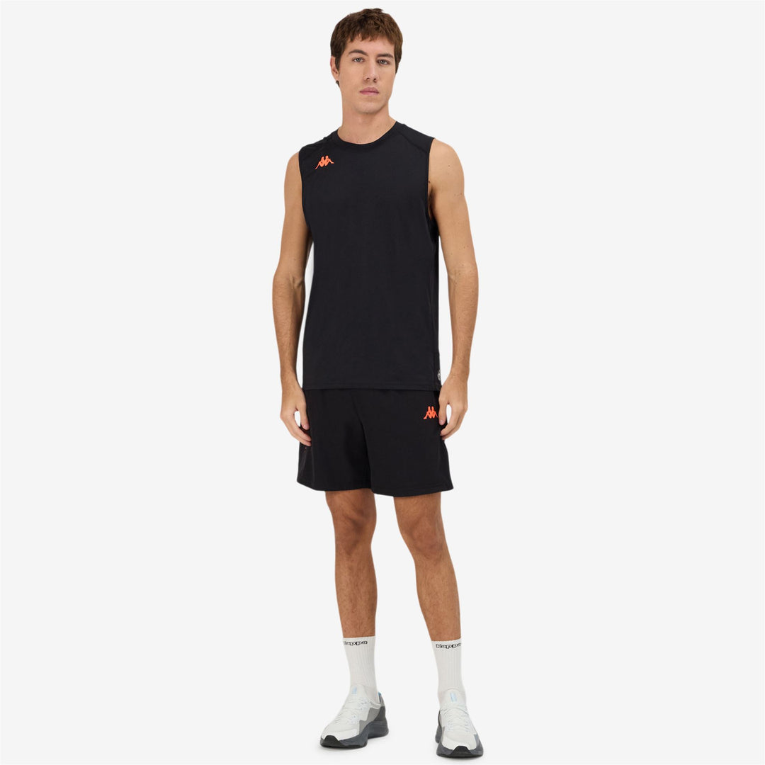 Black Men's Stretch Jersey Training Tank Top main