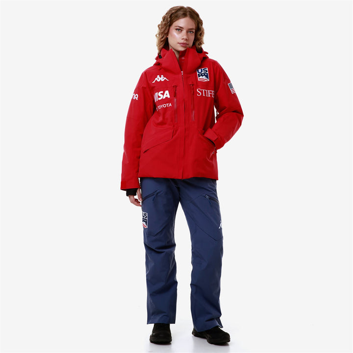 Jackets Woman 6CENTO 604F US Mid RED RACING Dressed Back (jpg Rgb)		