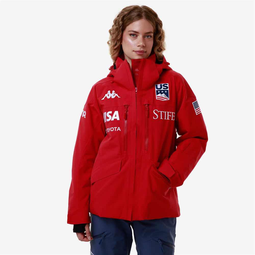 Jackets Woman 6CENTO 604F US Mid RED RACING Detail (jpg Rgb)			
