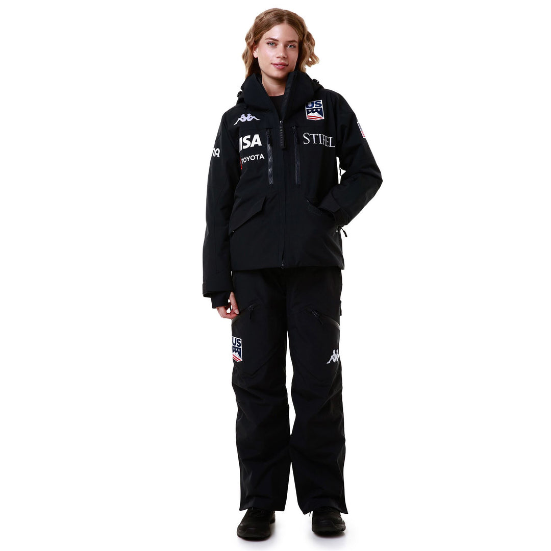 Navy Blue Women's Waterproof Ski Jacket with Thermolite Padding 01