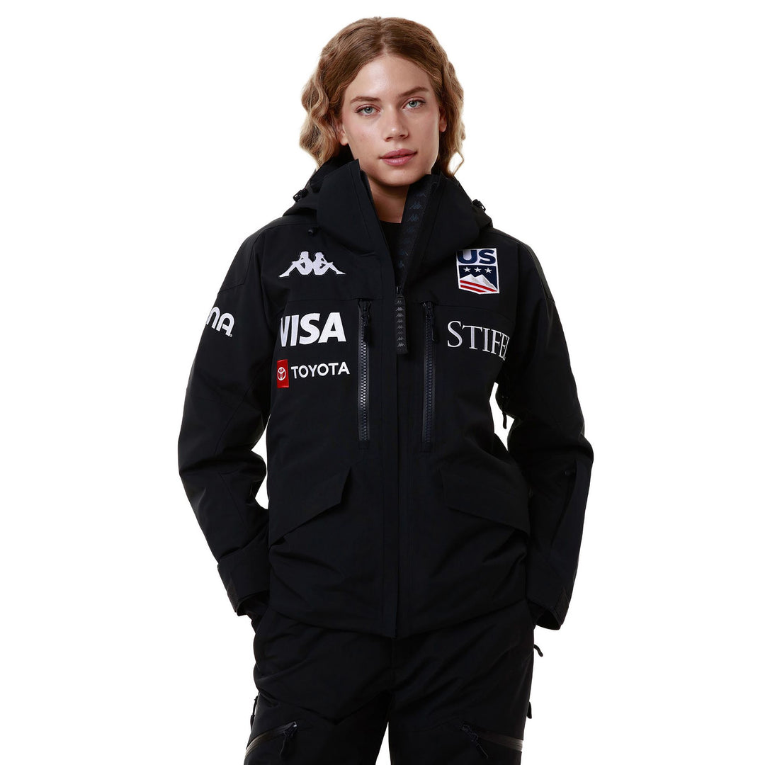 Navy Blue Women's Waterproof Ski Jacket with Thermolite Padding main