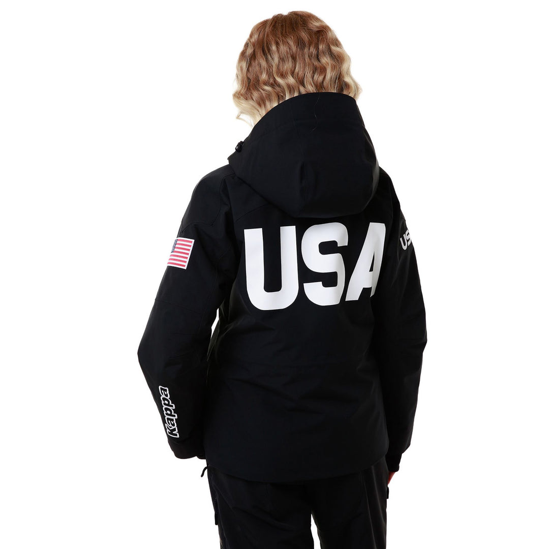 Navy Blue Women's Waterproof Ski Jacket with Thermolite Padding main