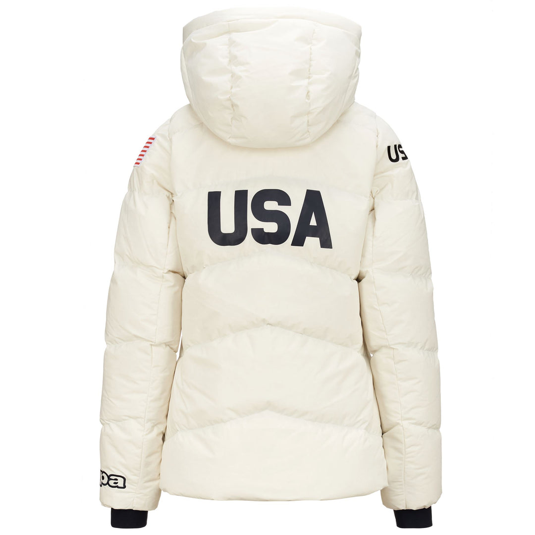 Jackets Woman 6CENTO 668 US Mid WHITE COCONUT Dressed Side (jpg Rgb)		