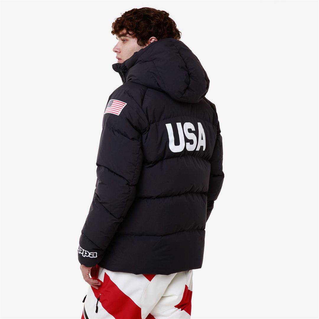 Chaqueta de esquí azul marino para hombre con relleno de plumón y protección contra el agua main