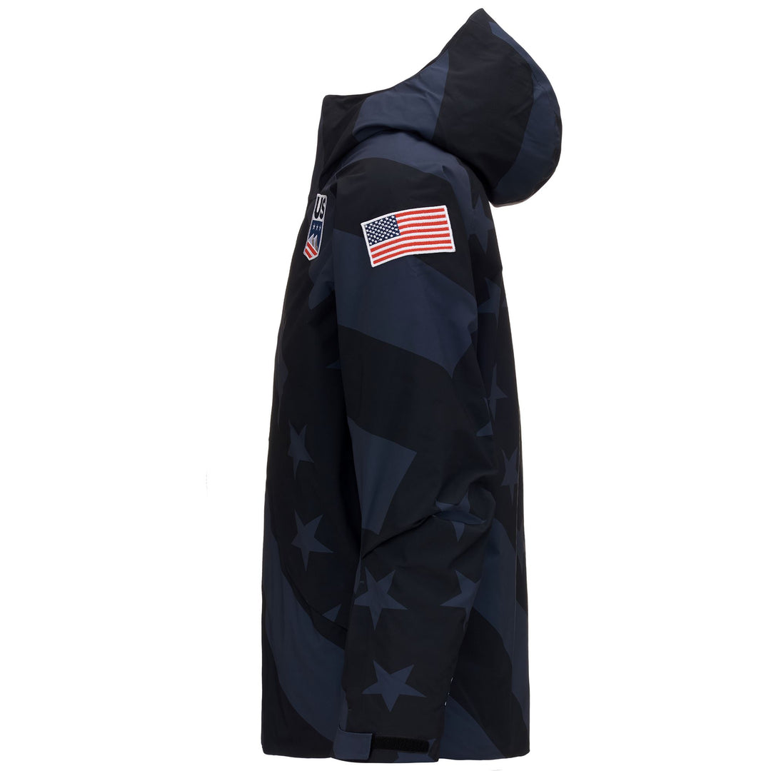 Blue Unisex Regular Fit Short Padded Snowboard Jacket main