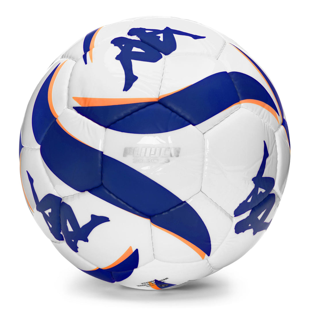 White and Blue Unisex Soccer Training Ball with 32 Panels 01