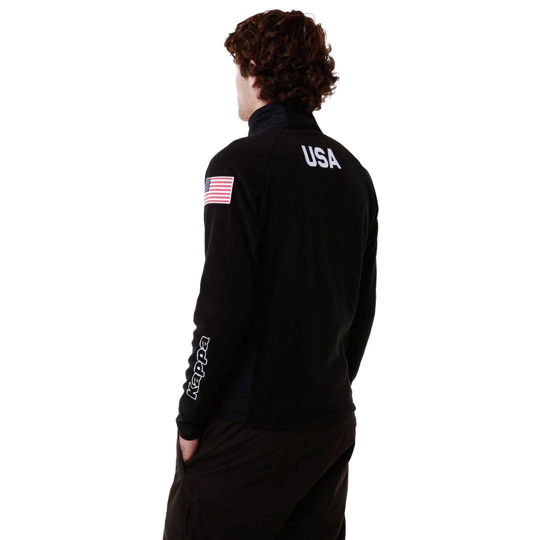 Chaqueta polar de esquí azul marino para hombre con inserciones elásticas main