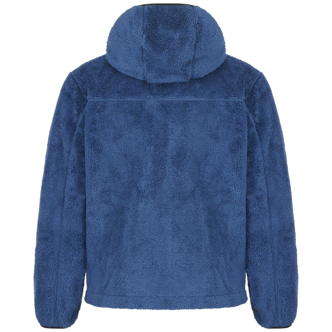 Chaqueta deportiva de polar sherpa Blue Opal para hombre con bolsillos con cremallera main