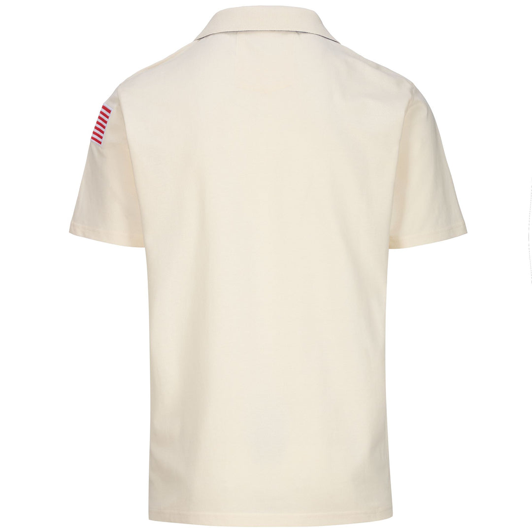 White Unisex Slim Fit Cotton Polo Shirt for Ski main