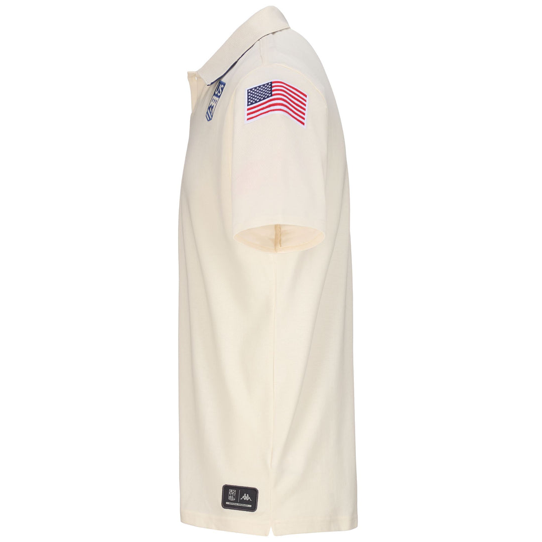 White Unisex Slim Fit Cotton Polo Shirt for Ski main