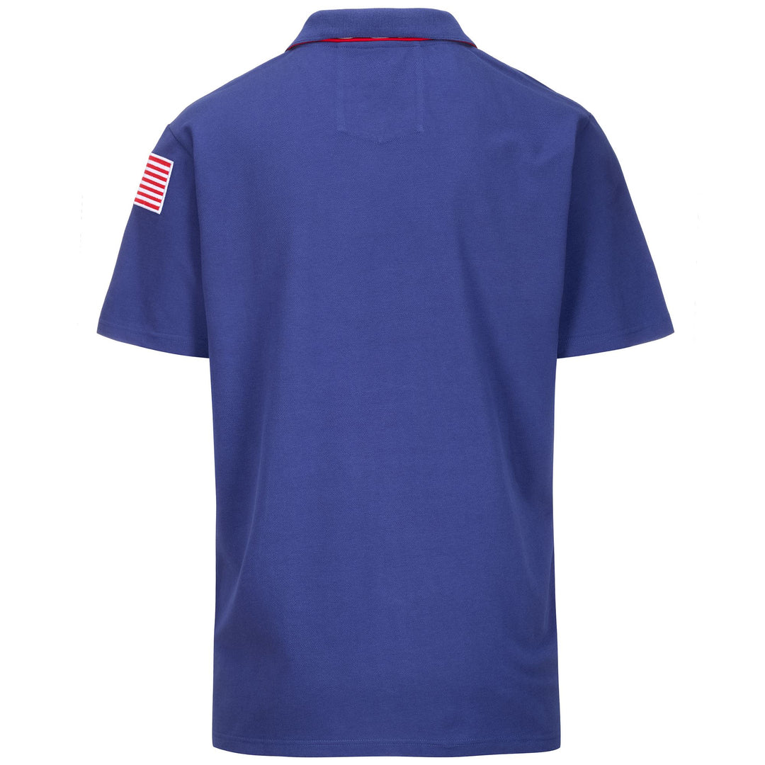 Blue Unisex Slim Fit Polo Shirt for Skiing main