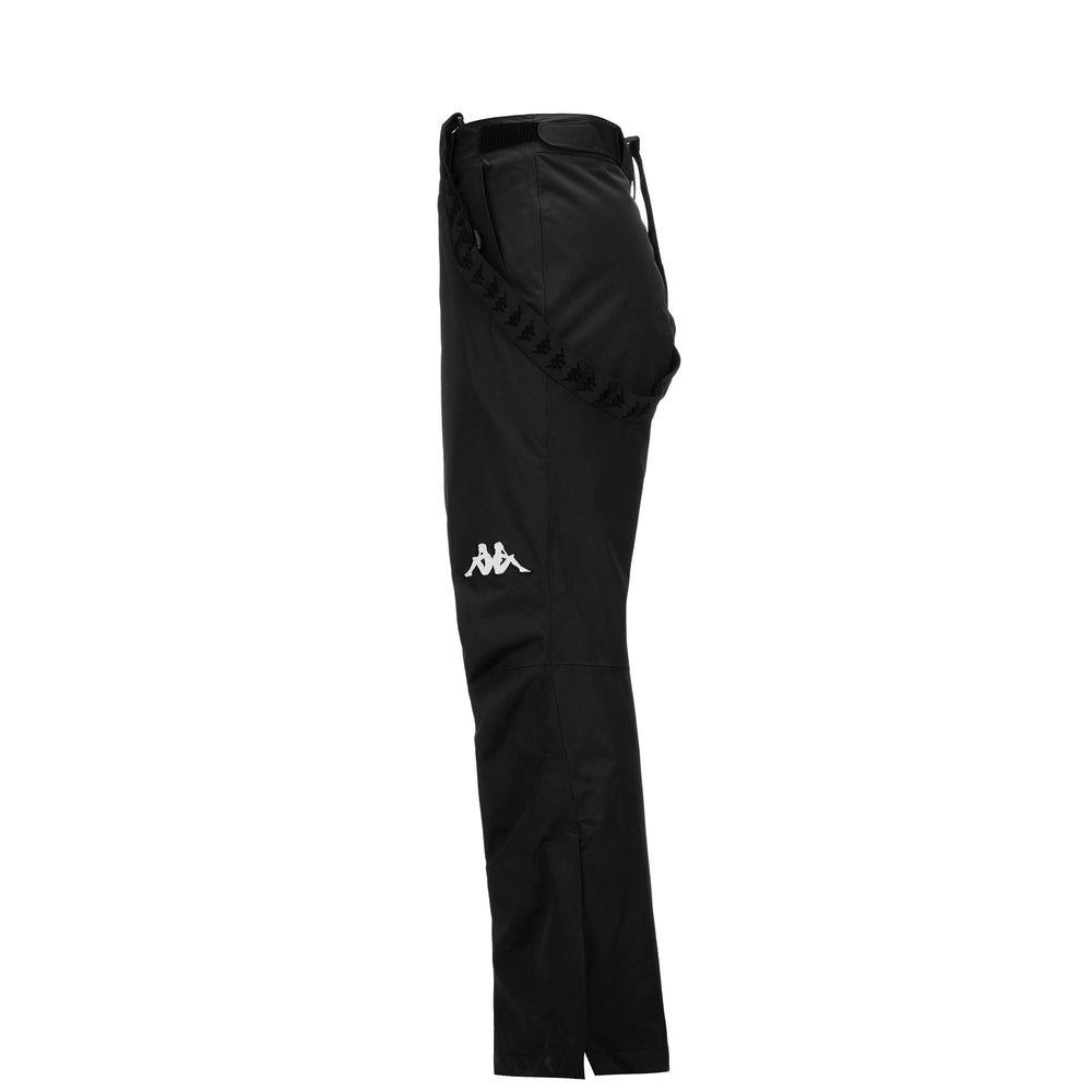 Pantalon de ski rembourré noir unisexe avec protection imperméable et respirante 02