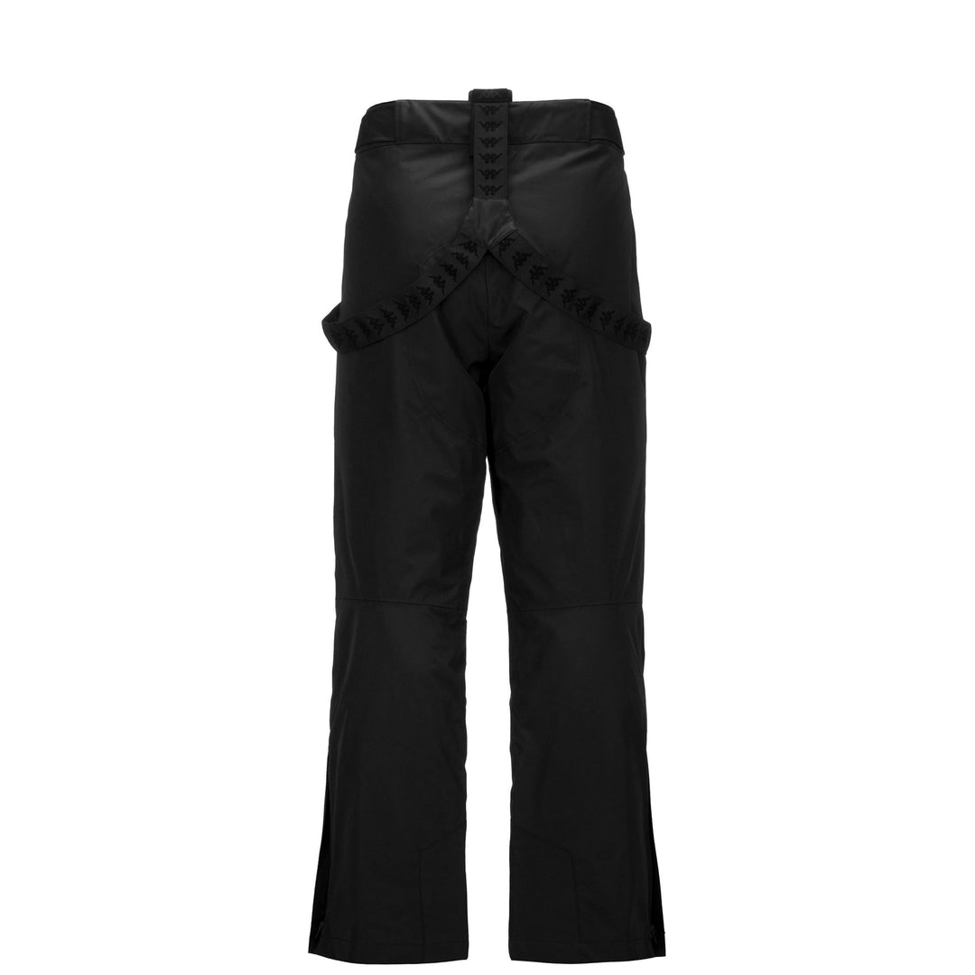 Black Unisex Regular Fit Padded Ski Trousers with Waterproof Protection main