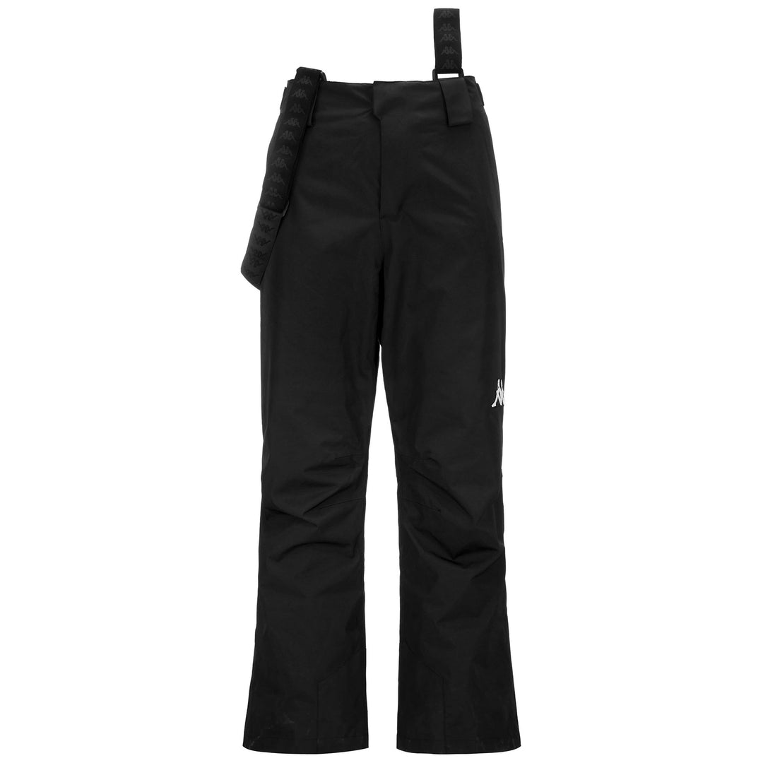 Pantalon de ski rembourré noir unisexe avec protection imperméable et respirante 01