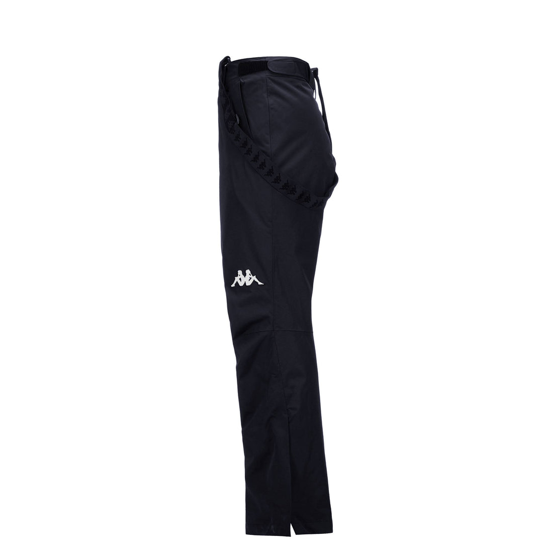 Pantalon de ski rembourré bleu unisexe avec protection contre l'eau et le froid main