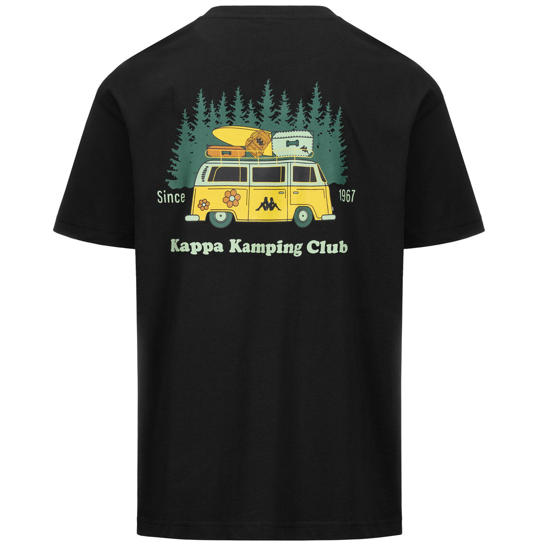 Black Men's Graphic Printed T-Shirt in Jersey main