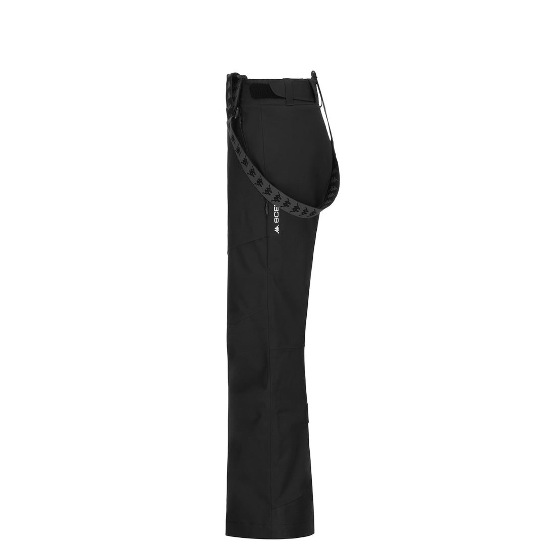 Black Women's Waterproof Ski Pants with Padding and Slim Fit 01