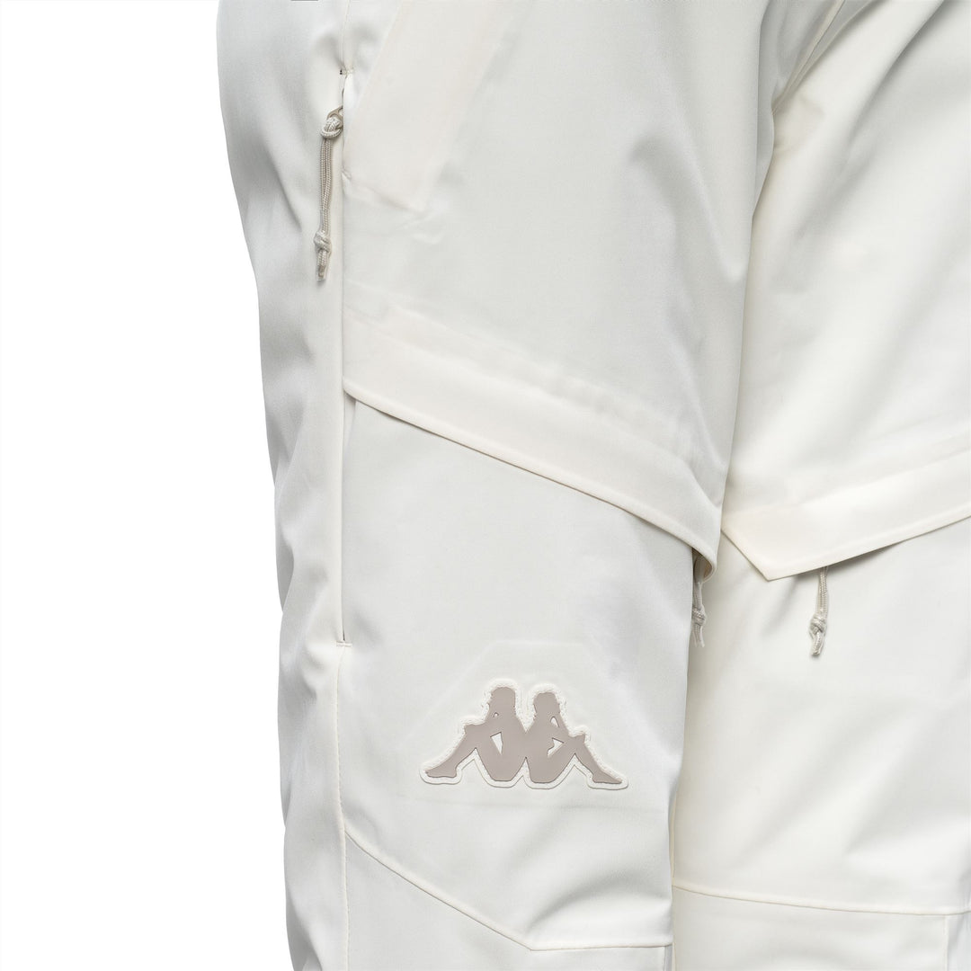 White Women's Sport Trousers with Padding and Waterproof Protection main