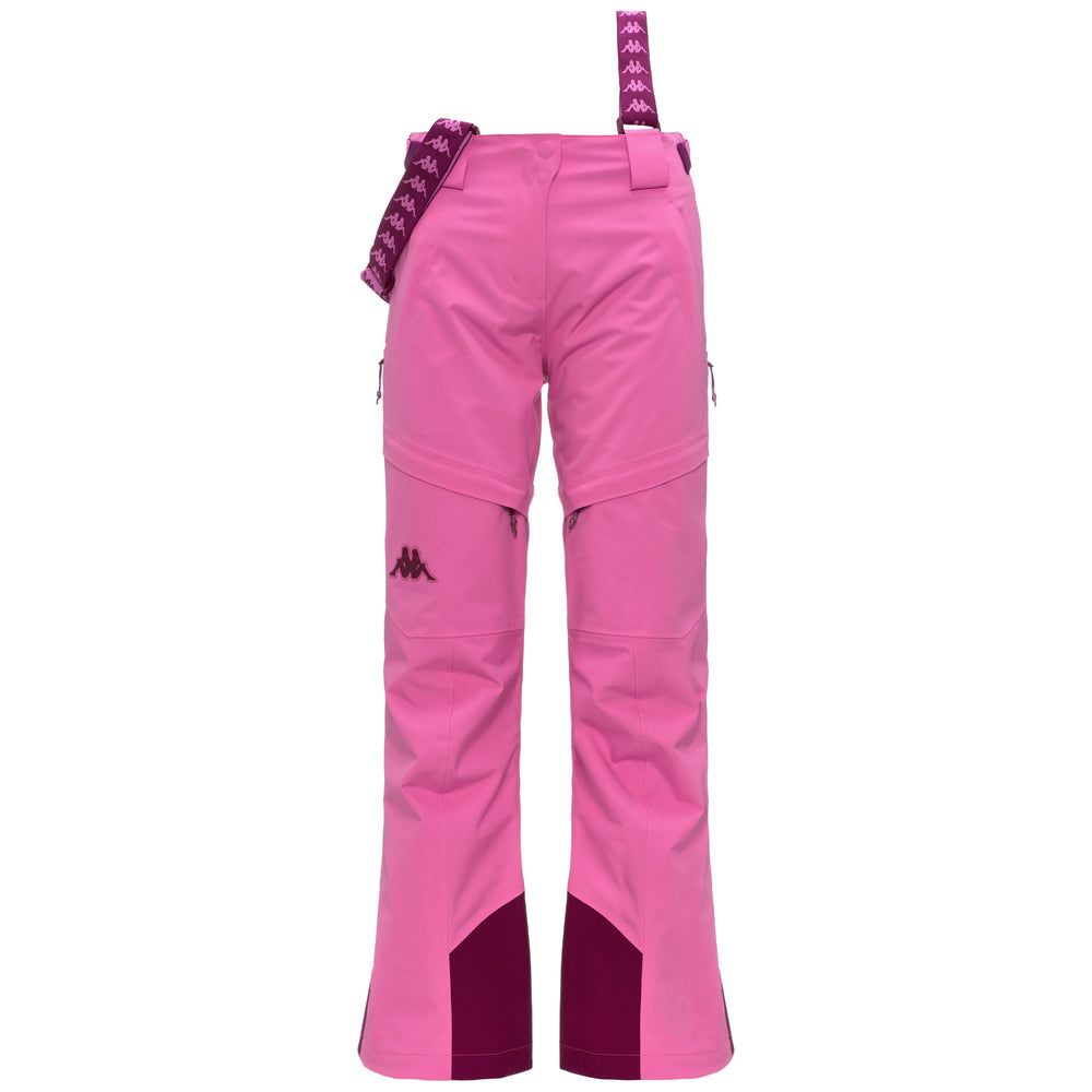 Fuchsia red Women's Waterproof Padded Sport Trousers 02