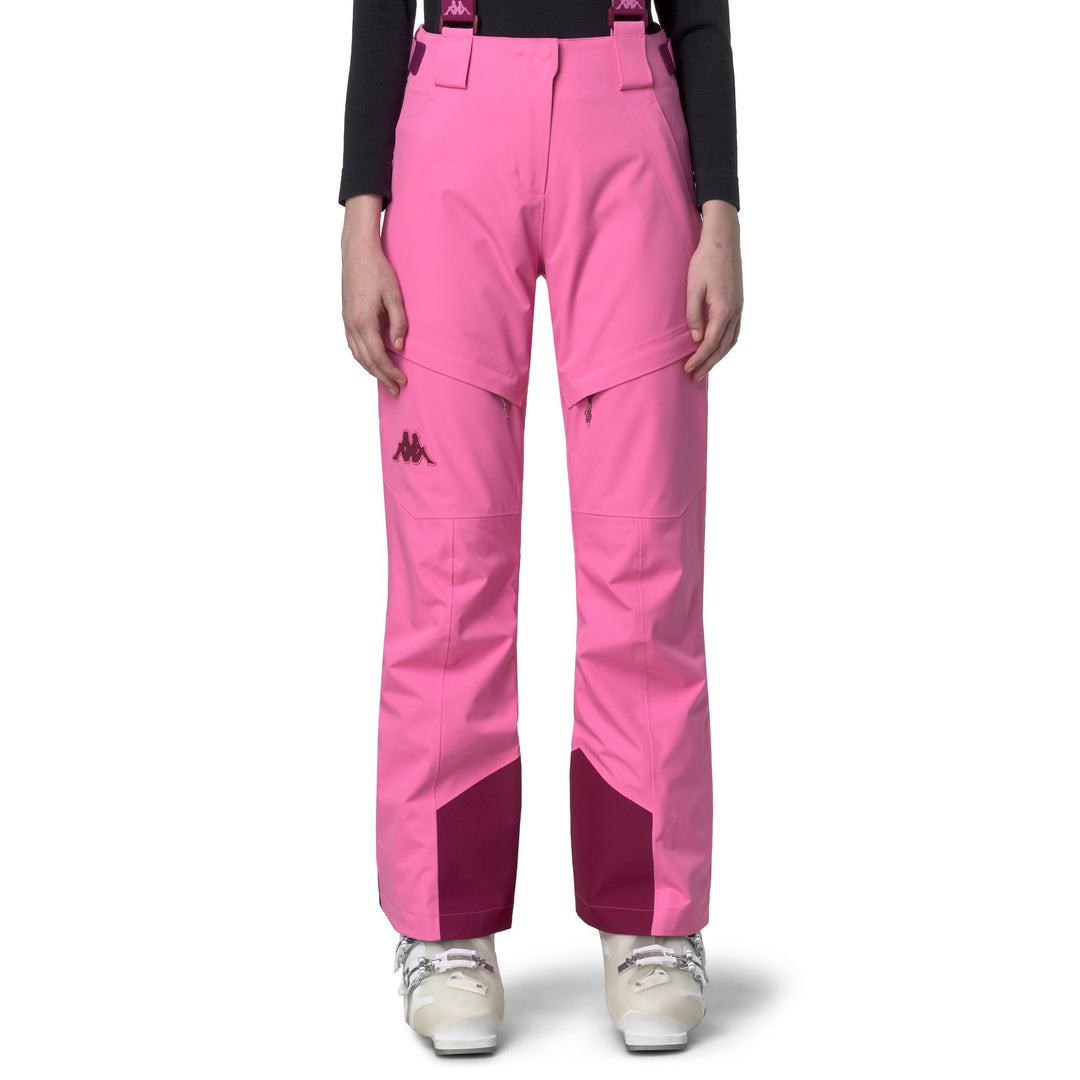 Fuchsia red Women's Waterproof Padded Sport Trousers 01