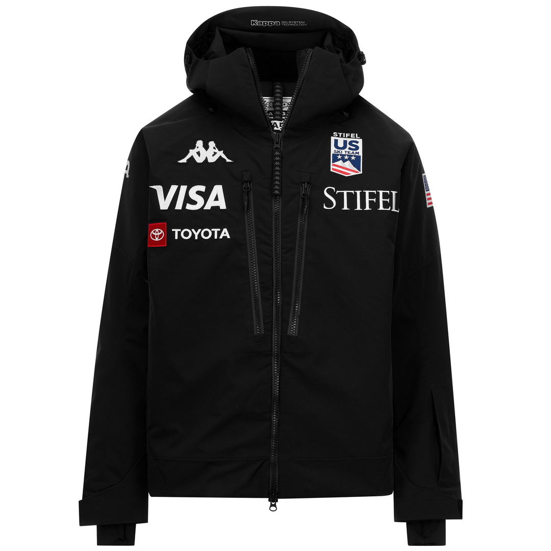 Black Men's Waterproof Ski Jacket with Advanced Padding System 01