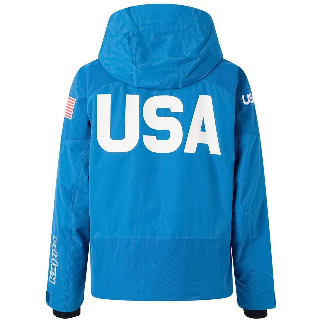 Blue Men's Padded Ski Jacket with Waterproof Protection main