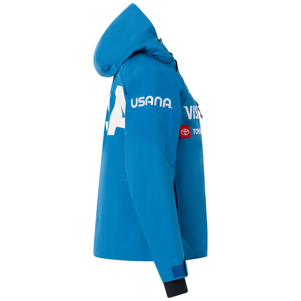 Deep Water Blue Women's Waterproof Ski Jacket with Padding 02