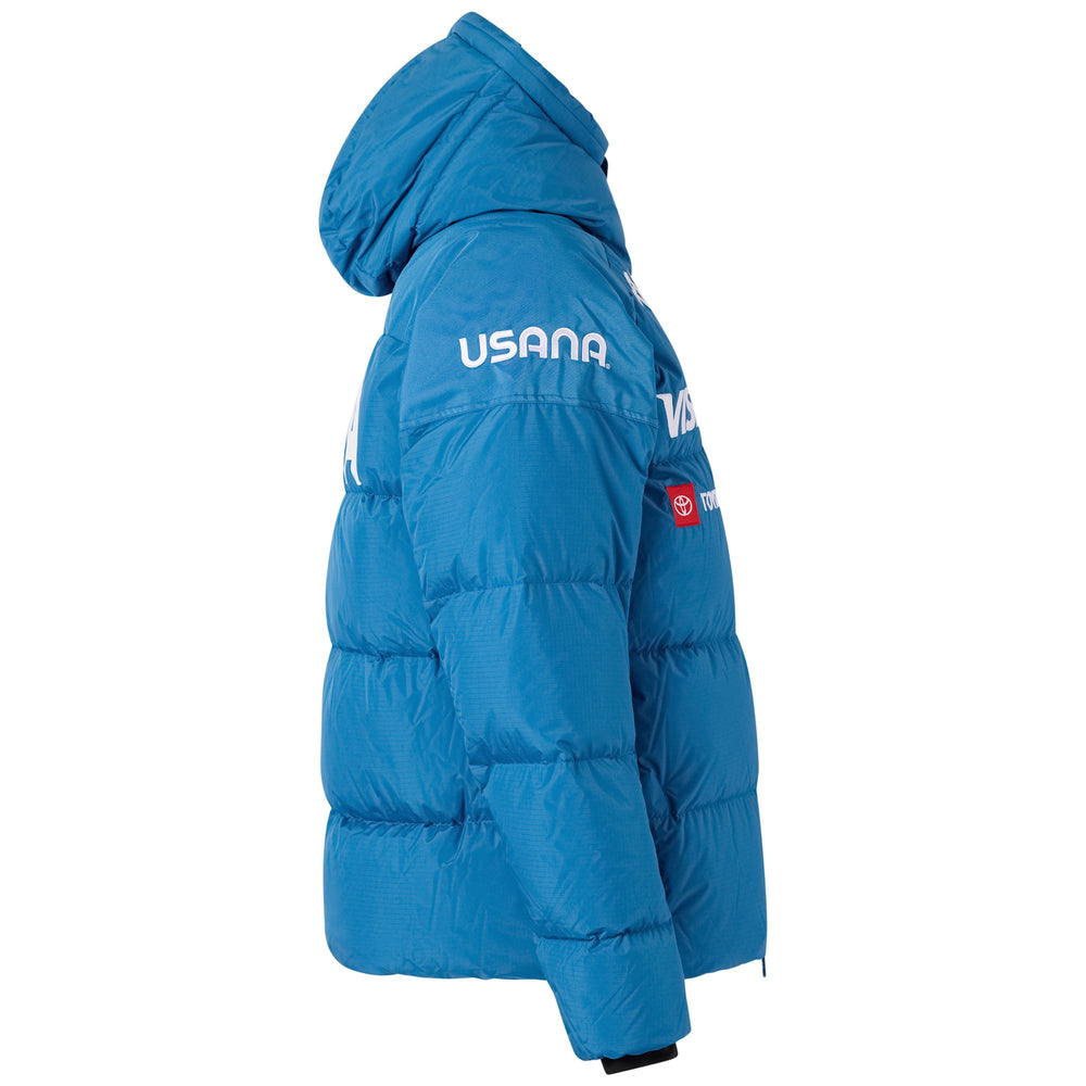 Deep Water Blue Men's Ski Jacket with Down Padding 02