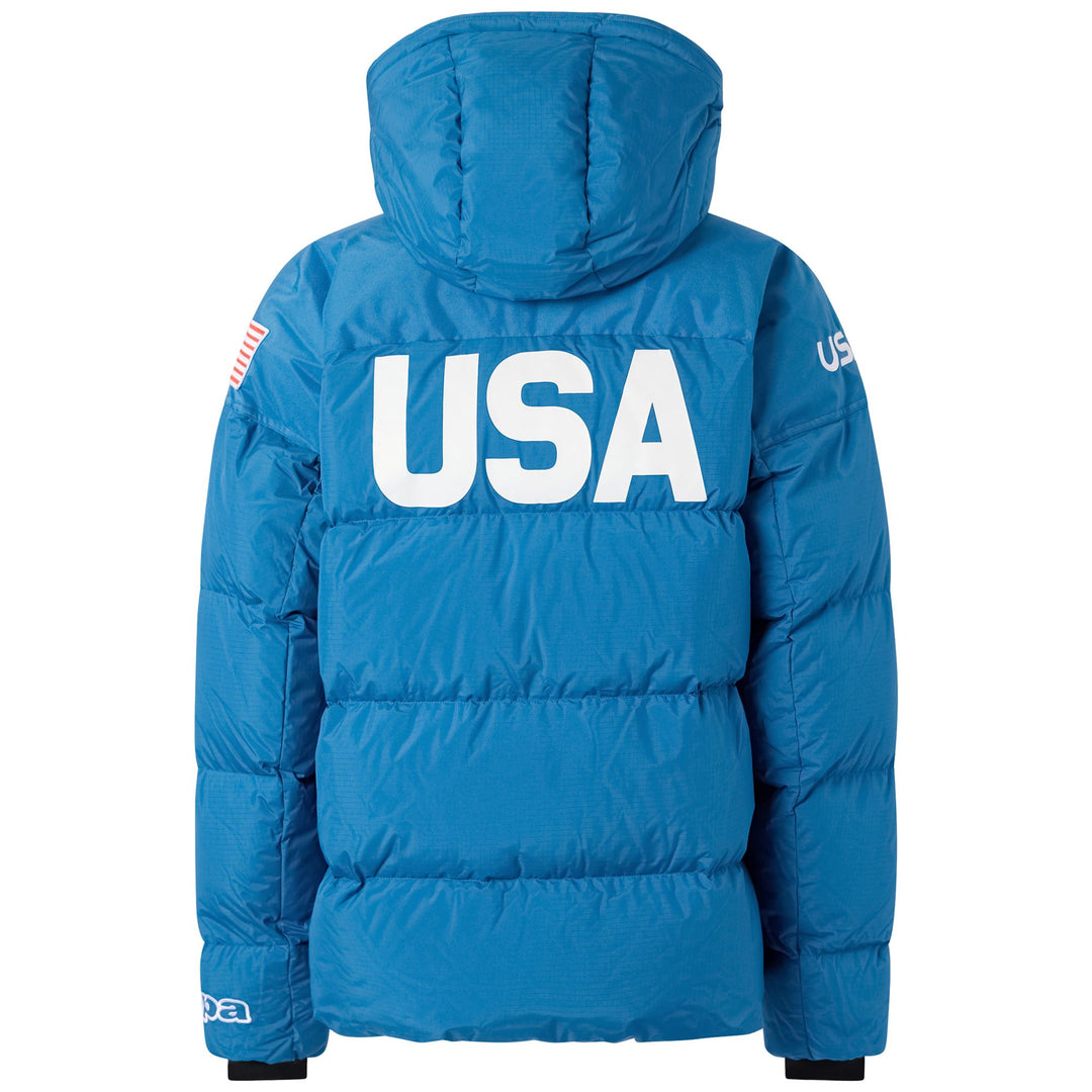 Chaqueta de esquí impermeable azul para hombre con aislamiento de plumón main