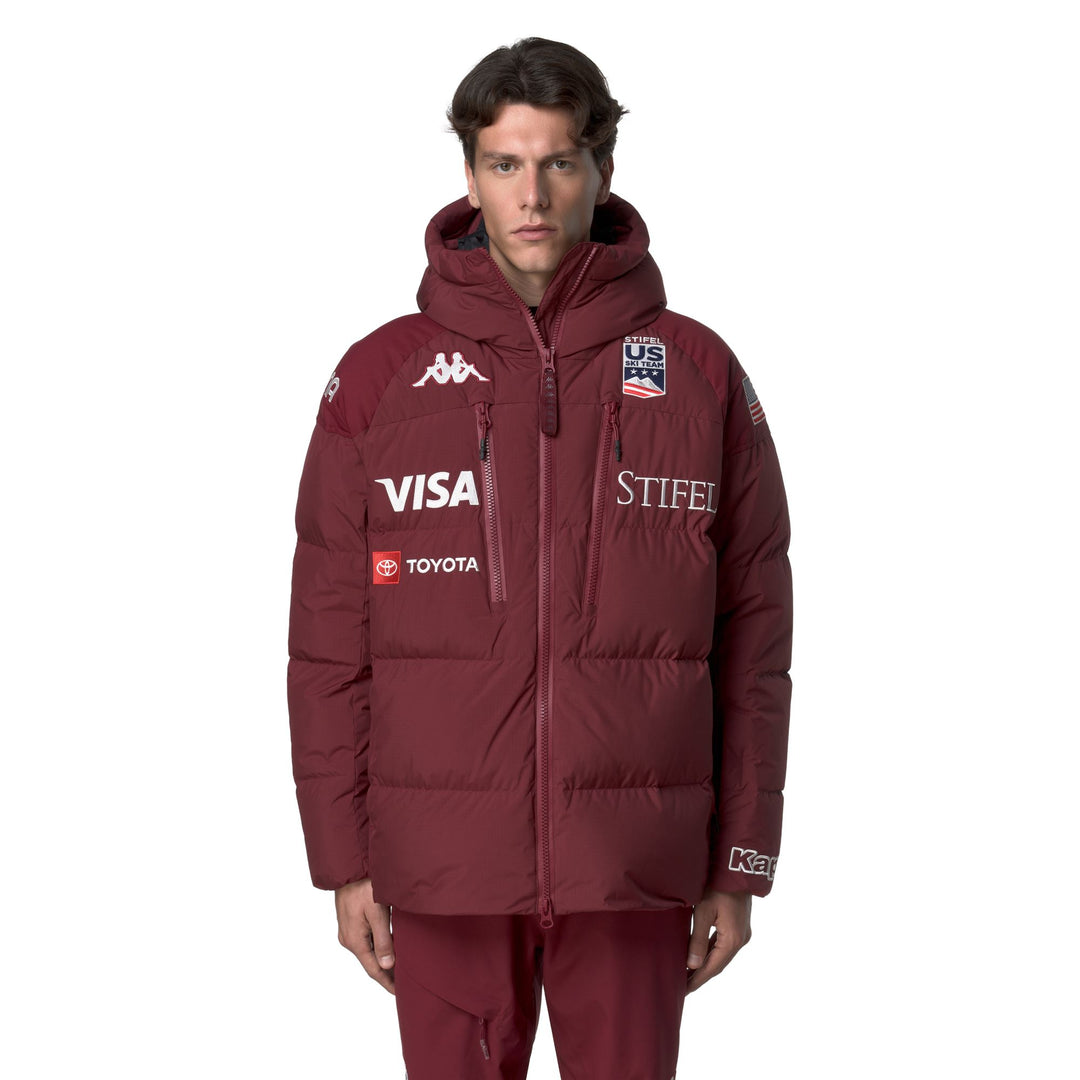 Red Men's Ski Jacket with Waterproof and Thermal Protection 01
