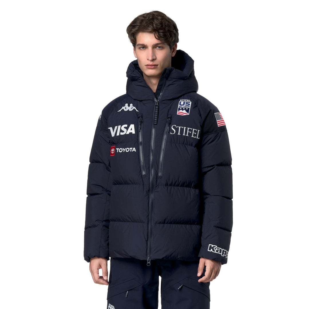 Blue Men's Ski Jacket with Waterproof and Thermal Protection 01