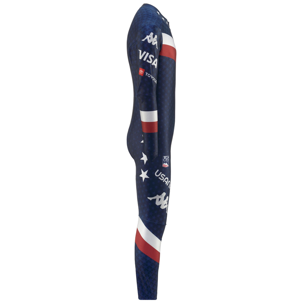 White Men's Ski Competition Skin Fit Tracksuit 02