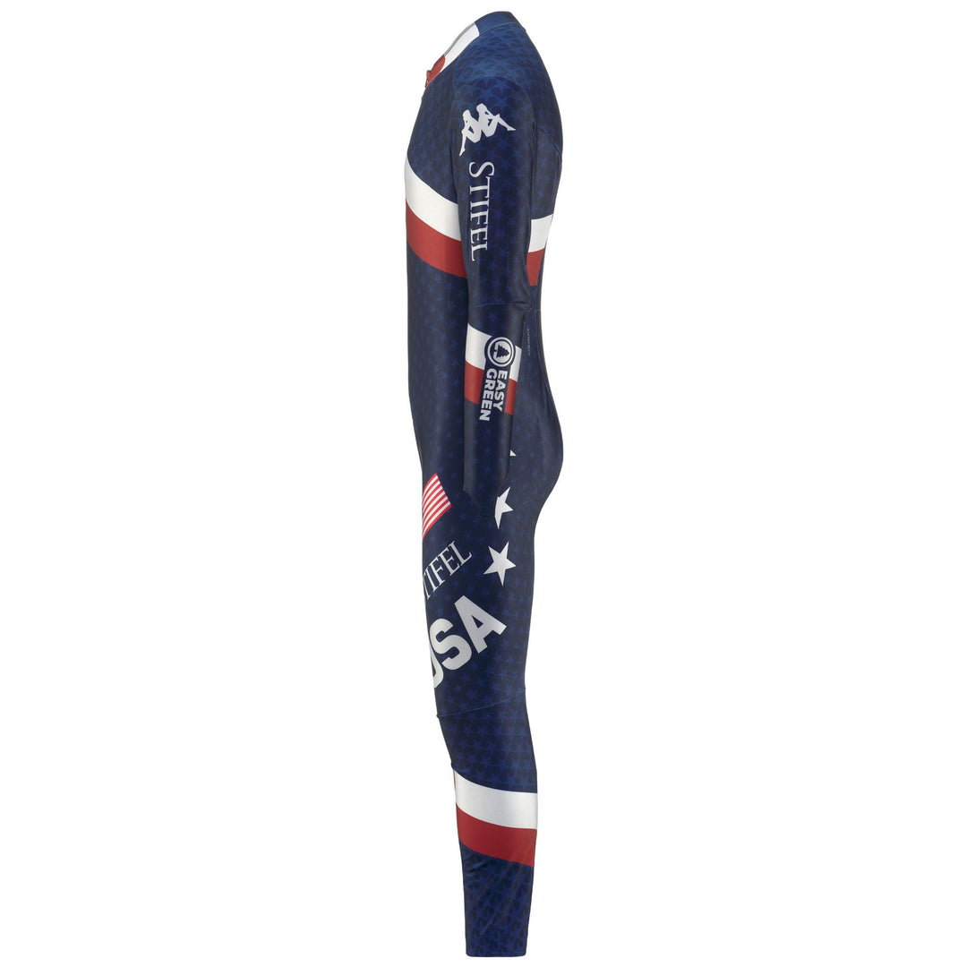 White Men's Ski Competition Skin Fit Tracksuit main
