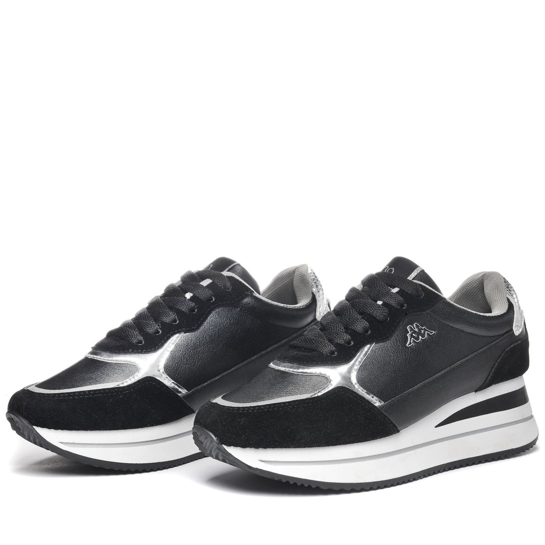 Zapatillas de senderismo de corte bajo para mujer, color negro y gris, con espuma viscoelástica 01