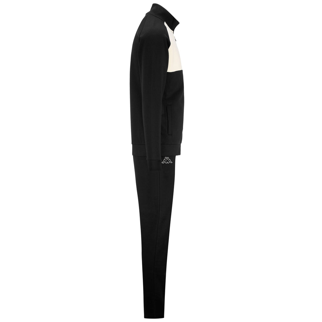 Black Men's Regular Fit Sportswear Tracksuit in Brushed Fleece main