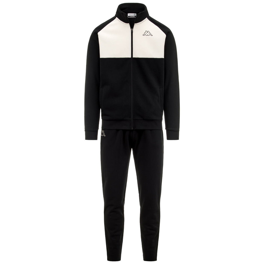 Survêtement de sport noir pour homme, coupe classique, en polaire brossée 01