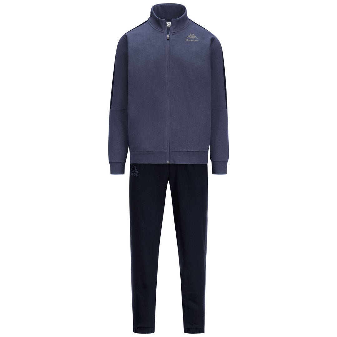 Chándal de polar cepillado gris para hombre con cremallera completa y bolsillos 01