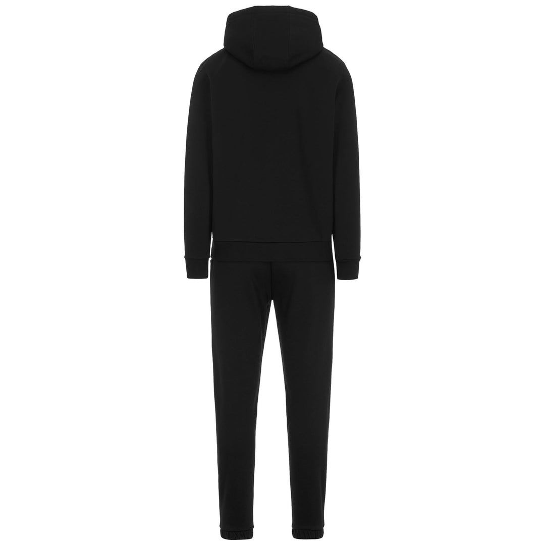 Black Men's Regular Fit Sportswear Tracksuit in Brushed Fleece main