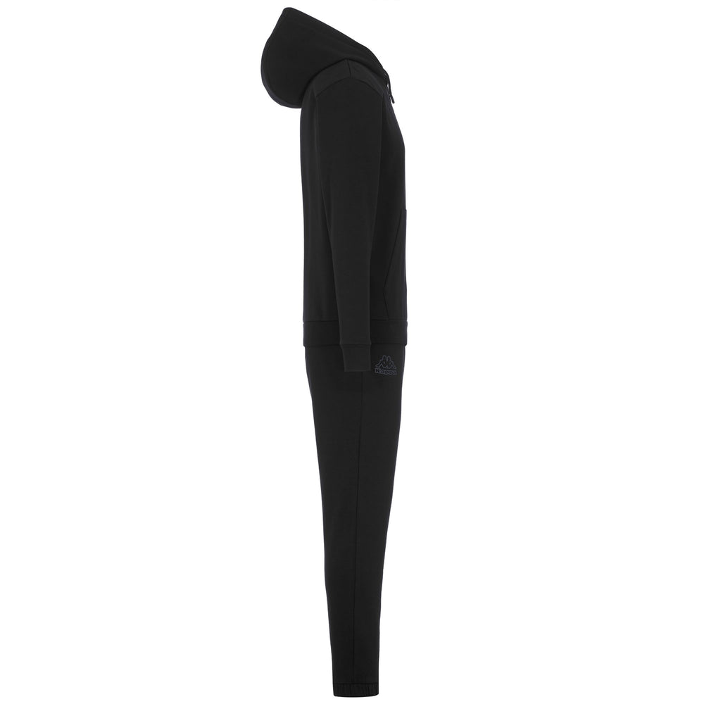 Survêtement de sport noir pour homme, coupe classique, en polaire brossée 02
