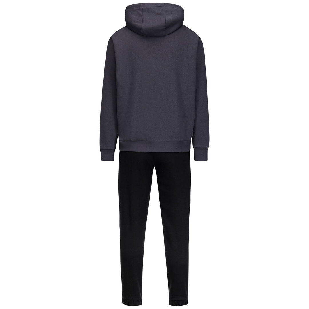 Tuta da uomo con cappuccio grigio scuro e tasche a marsupio main