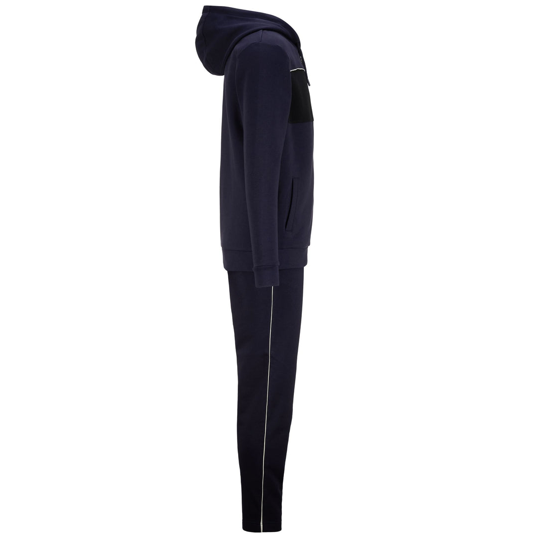 Blue Men's Regular Fit Sportswear Tracksuit in Brushed Fleece main