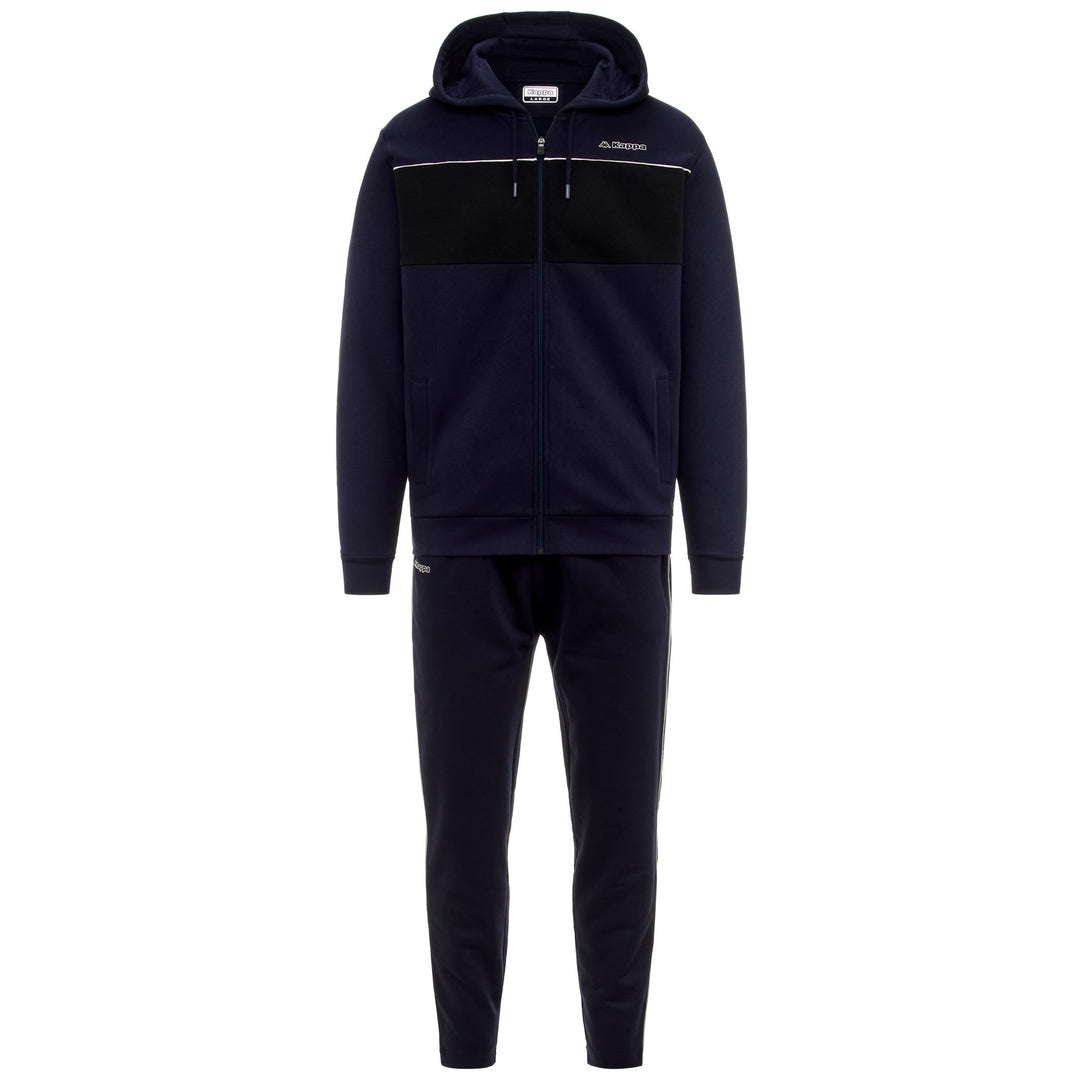Survêtement de sport bleu pour homme, coupe classique, en polaire brossée 01