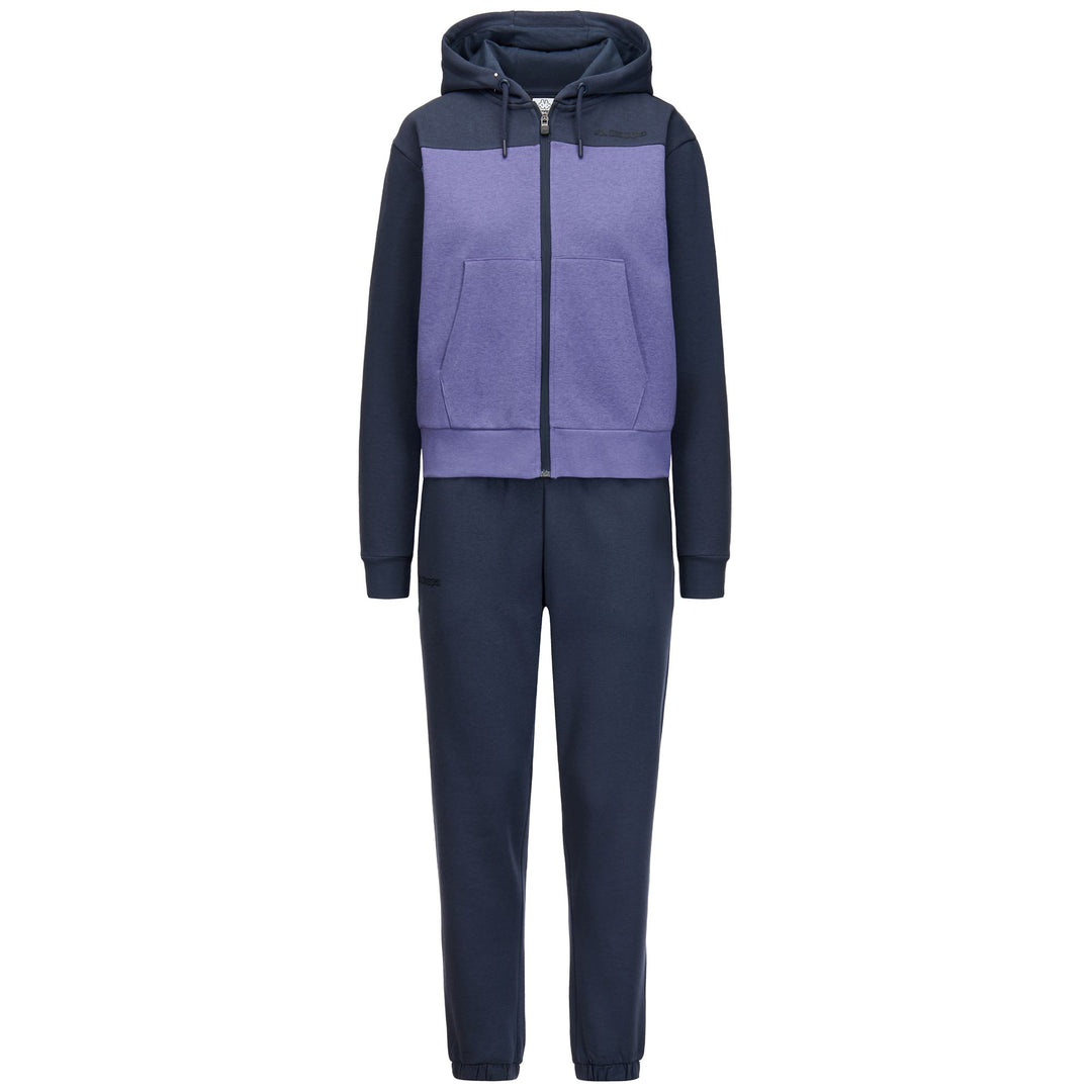 Grey Women's Hooded Tracksuit with Fleece and Kangaroo Pockets 01