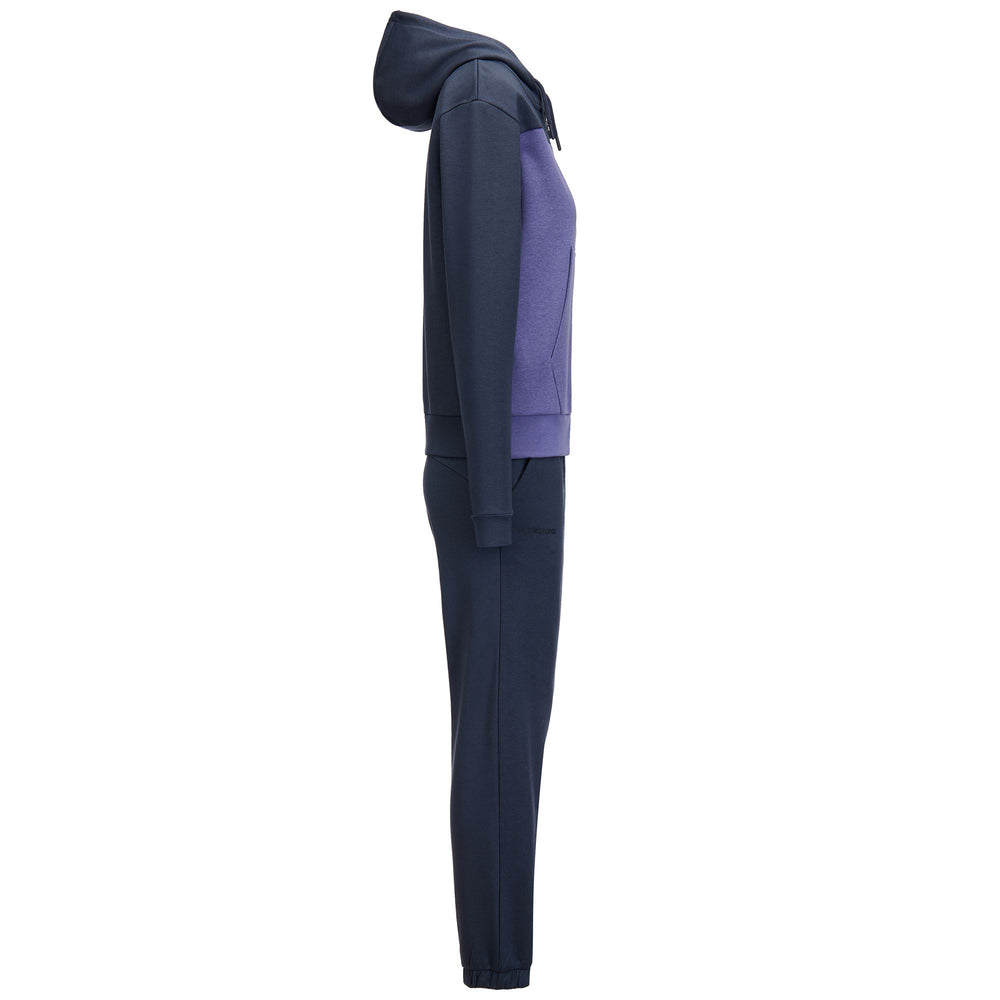 Ensemble de survêtement à capuche gris pour femme, coupe classique, en polaire brossée 02