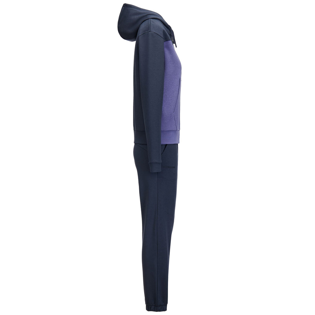 Ensemble de survêtement à capuche gris pour femme, coupe classique, en polaire brossée main