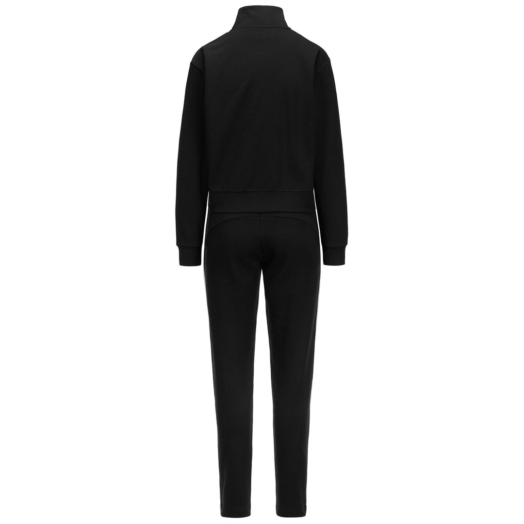 Black Women's Fleece Track Suit with Full Zip and Pockets main