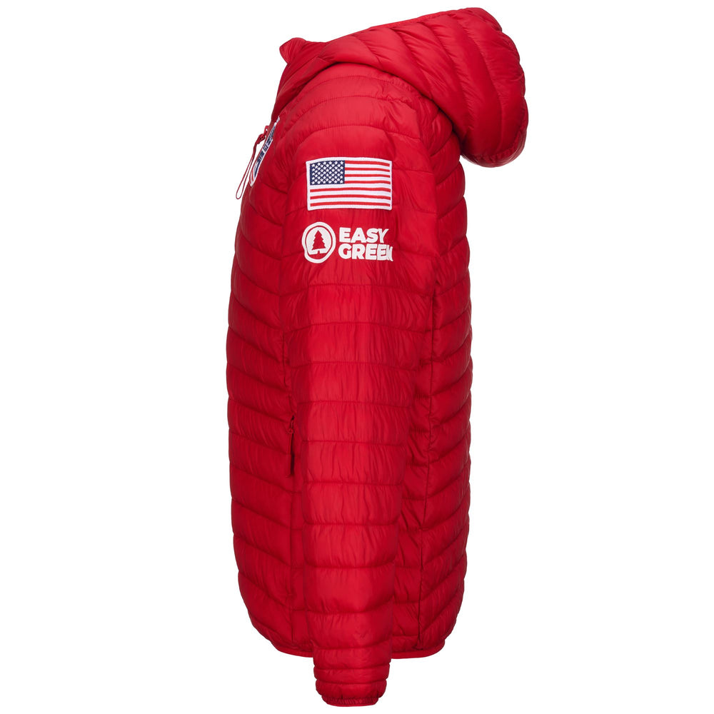 Red Men's Slim Fit Quilted Ski Jacket with Primaloft Insulation 02