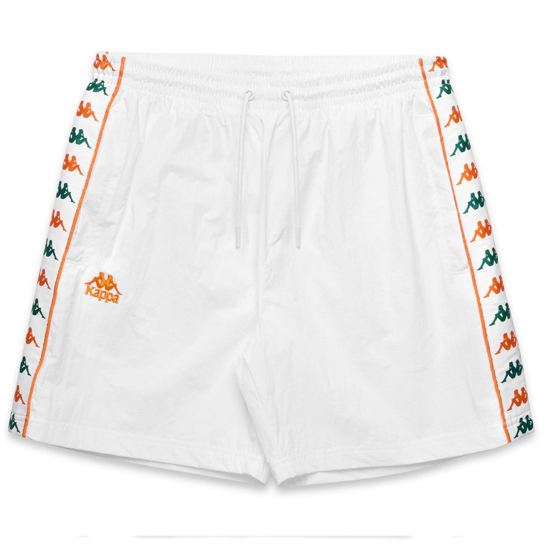 Grey Orange Men's Sport Street Shorts with Elastic Waistband 01